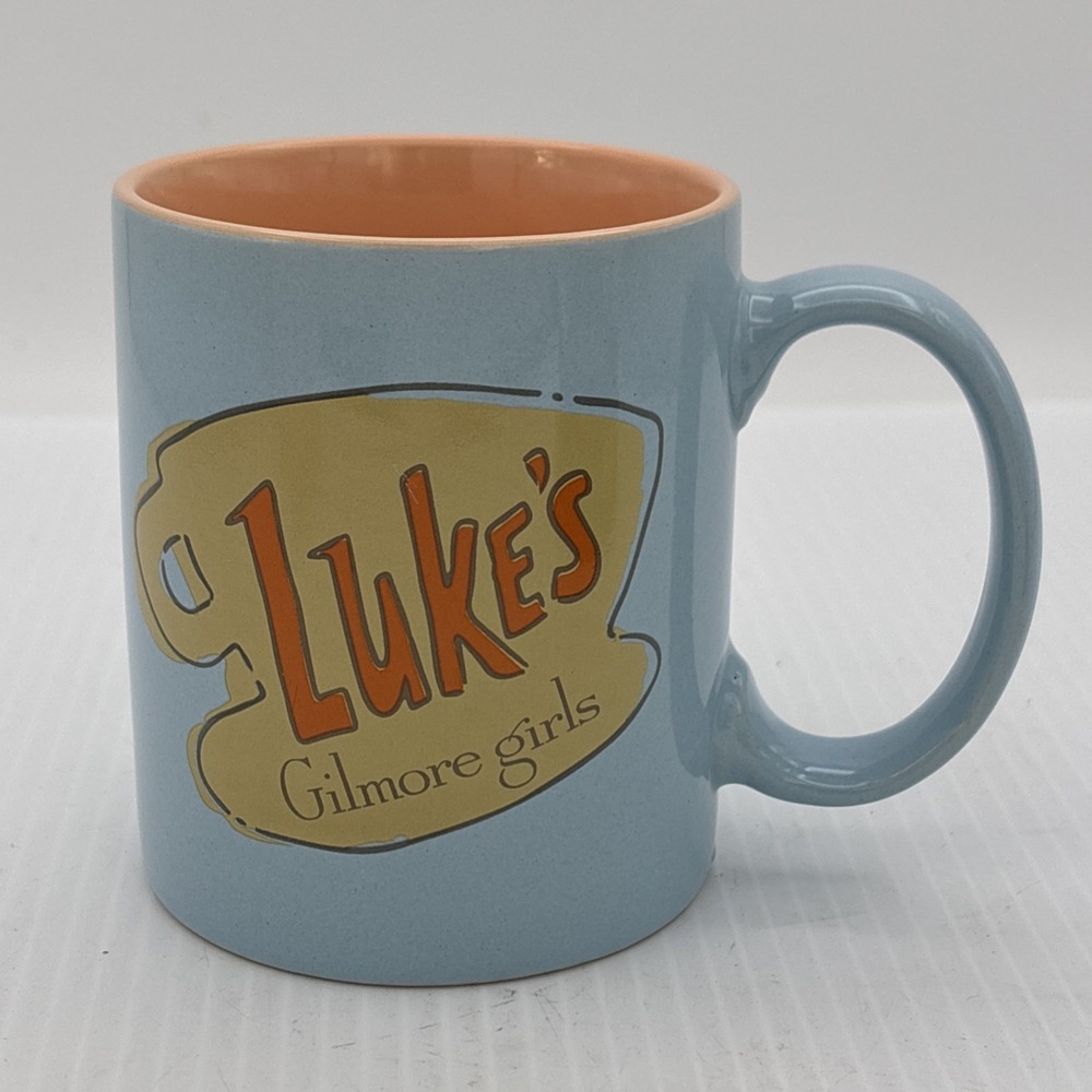 Luke's Diner Mug Gilmore Girls Ceramic Coffee Tea Cup 11.5 oz Zak! Pastel Blue
